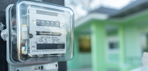 This image shows an electric meter.
