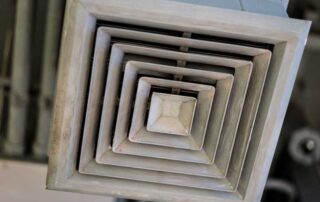 This image shows an air Duct due for Cleaning.